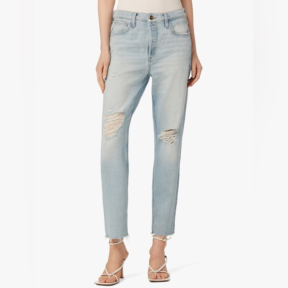 Joe’s Jeans NWT The Scout Light Blue Ripped Cropped Jeans